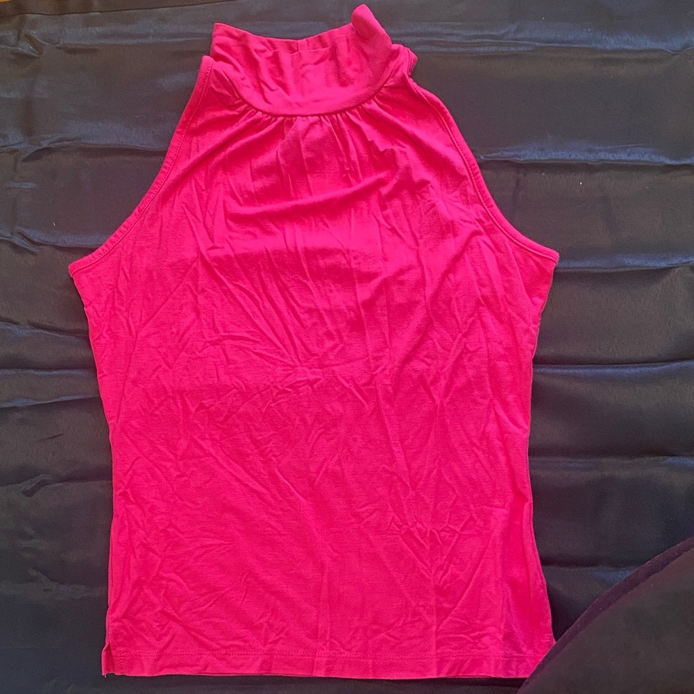 One Step Ahead Fuchsia Tank Top